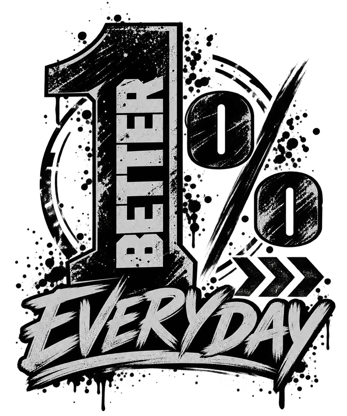 One percent better every day men's T-shirt